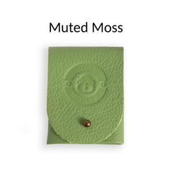 Muted Moss leather bread lame pouch by Wire Monkey, a leather case for a sourdough scoring lame