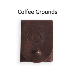 Coffee Grounds leather bread lame pouch by Wire Monkey, a leather case for a sourdough scoring lame