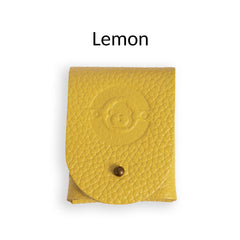 Lemon leather bread lame pouch by Wire Monkey, a leather case for a sourdough scoring lame