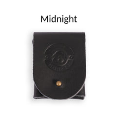 Midnight leather bread lame pouch by Wire Monkey, a leather case for a sourdough scoring lame
