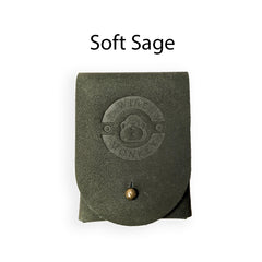 Soft Sage leather bread lame pouch by Wire Monkey, a leather case for a sourdough scoring lame