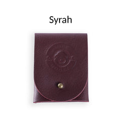 Syrah leather bread lame pouch by Wire Monkey, a leather case for a sourdough scoring lame